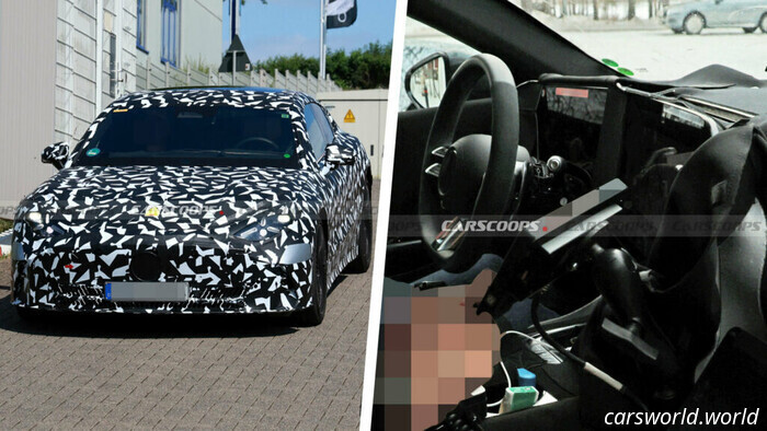 Электрификационный спортивный седан Mercedes-AMG раскрывает свои внутренние секреты | Carscoops